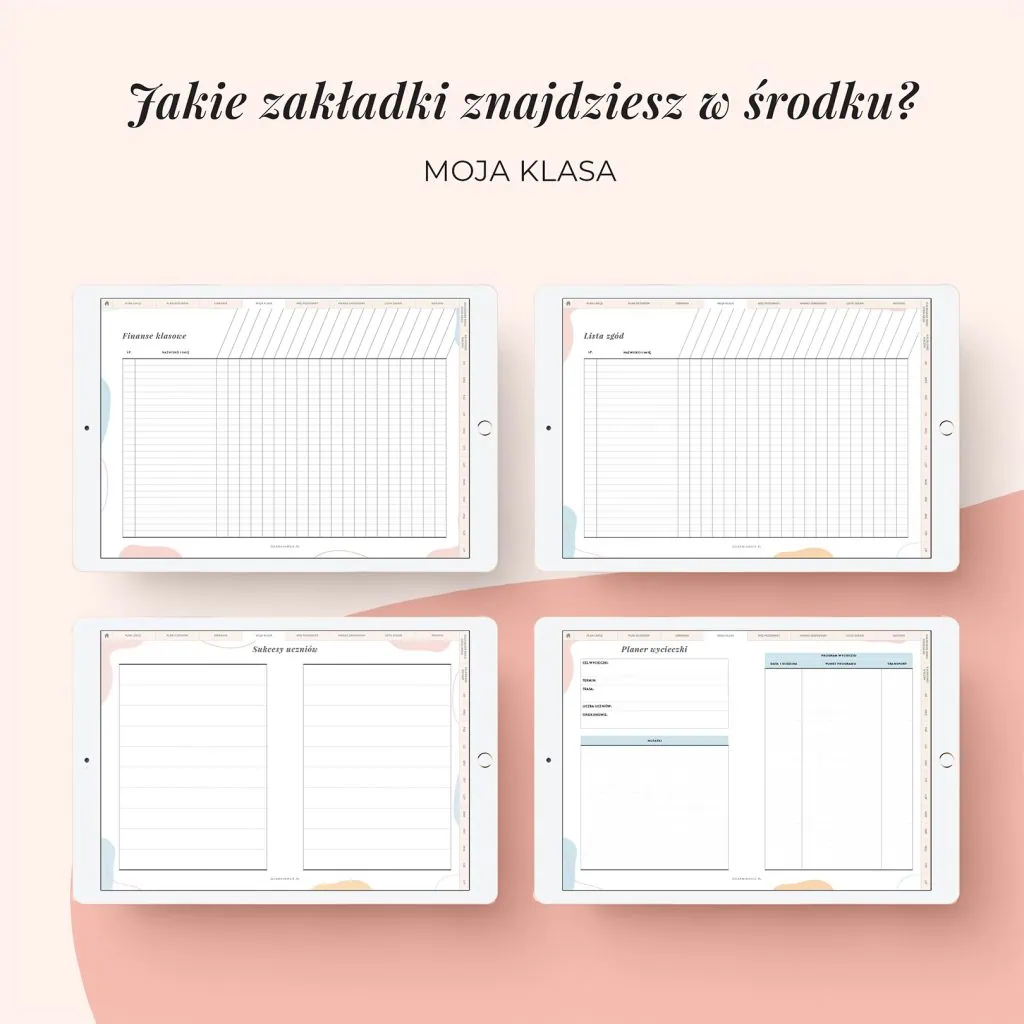 Digital planer nauczyciela | Zakładka Moja klasa