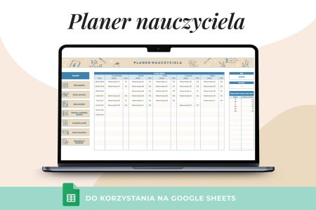 Planer nauczyciela Arkusz Google