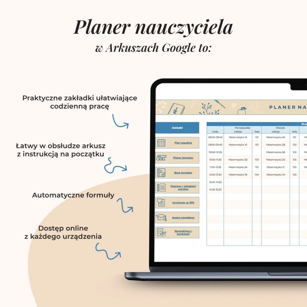 Planer Nauczyciela w Arkuszach Google