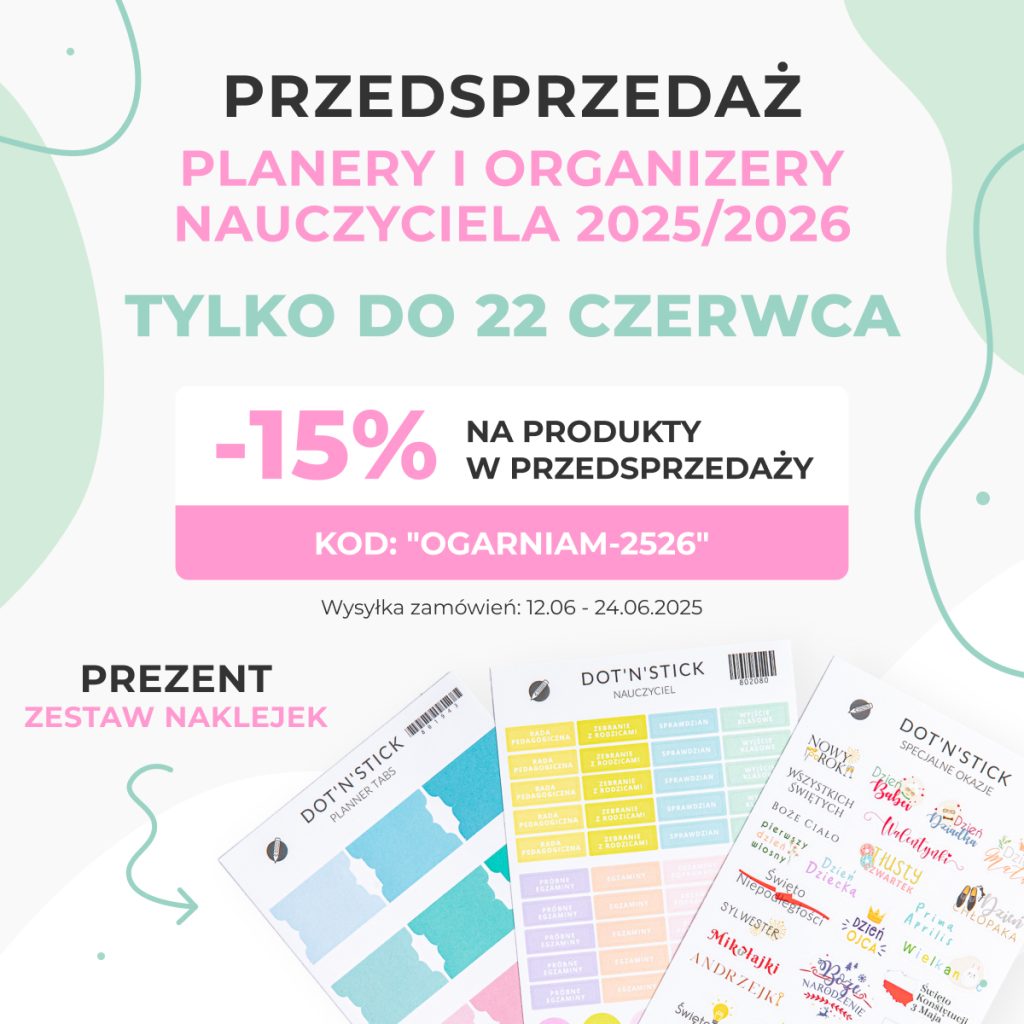 Przedsprzedaż kalendarze nauczycielskie