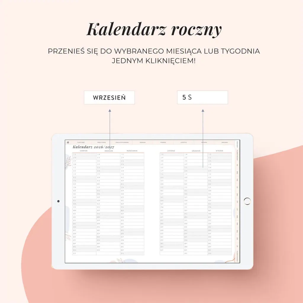 Digital planer studenta 2026/27 | Kalendarz roczny (2)