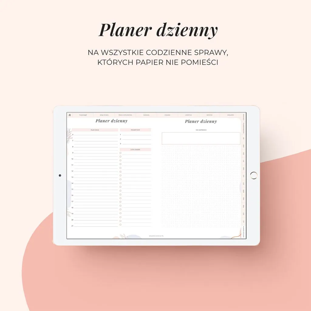 Digital planer studenta 2026/27 | Planer dzienny