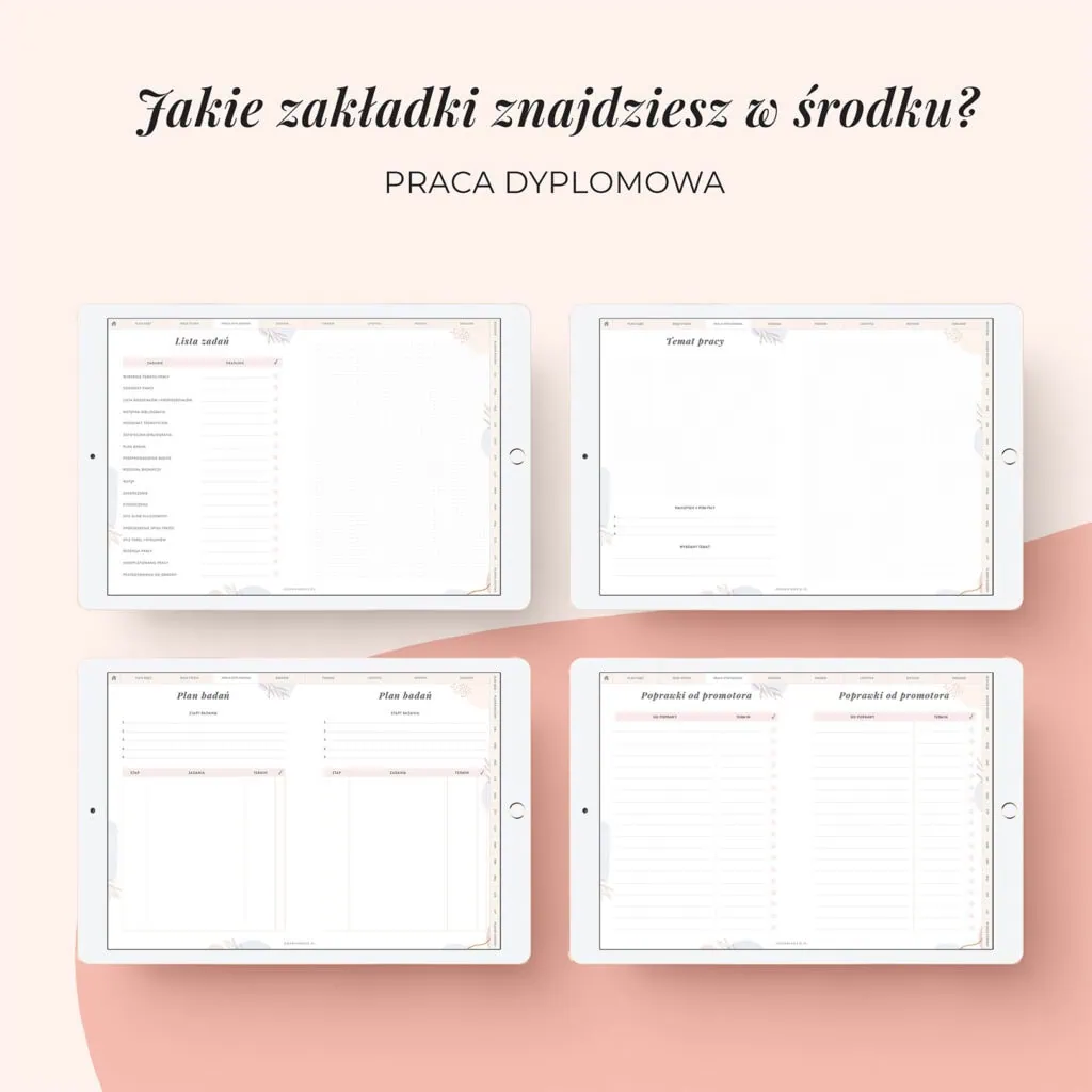 Digital planer studenta 2026/27 | Praca dyplomowa