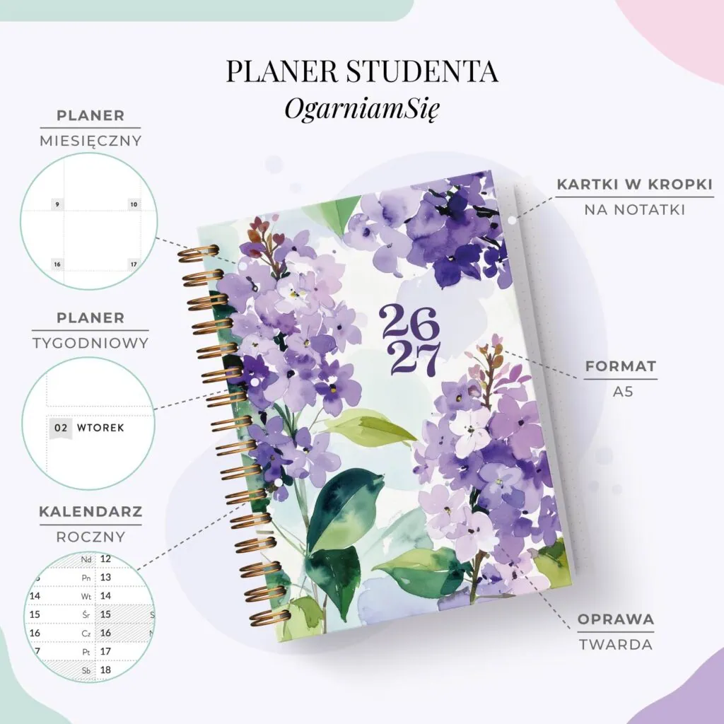 Planer studenta 2026/27 | Cechy