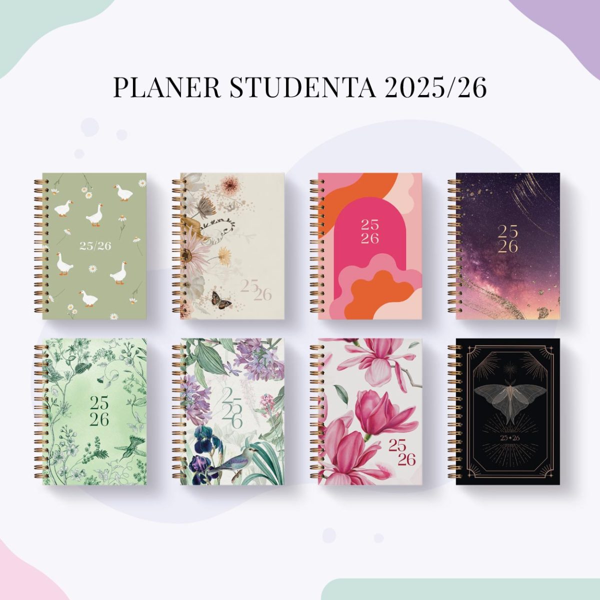 Planer Studenta 2025/26 - okładki