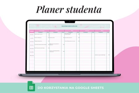 Planer Studenta -Arkusz Google