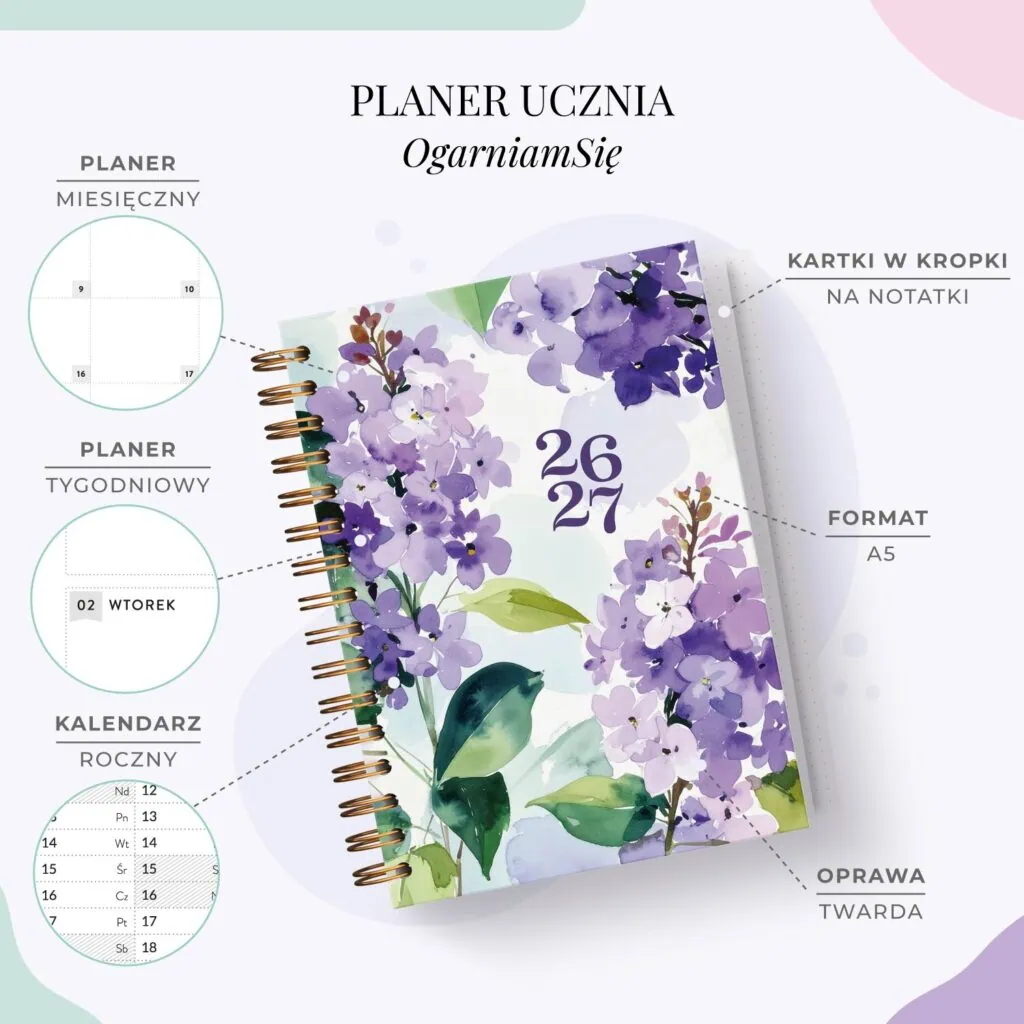 Planer ucznia 2026/27 | Cechy