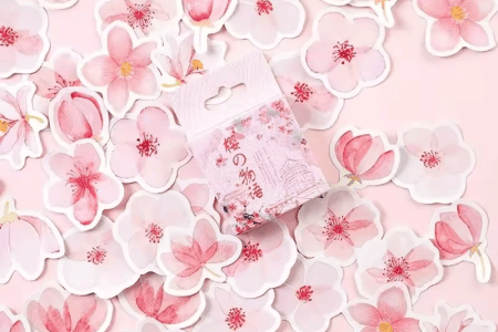 Naklejki do bullet journal "Kwiat Wiśni"