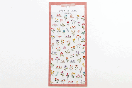 Naklejki do planera "Cozy sticker – Kwiaty"