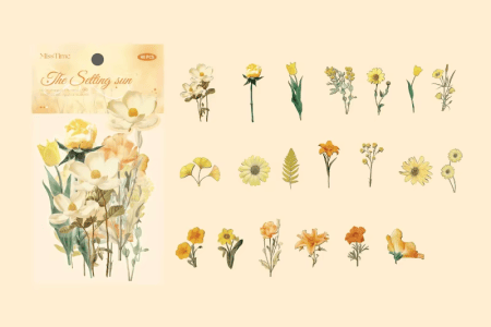 Naklejki do bullet journall "Złota godzina"