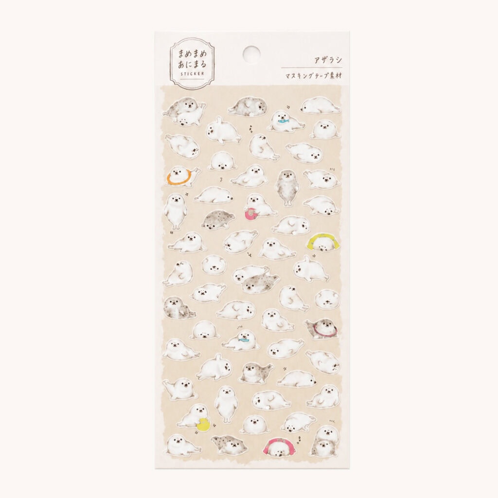 Naklejki do planera "Foki" | Naklejki do bullet journal