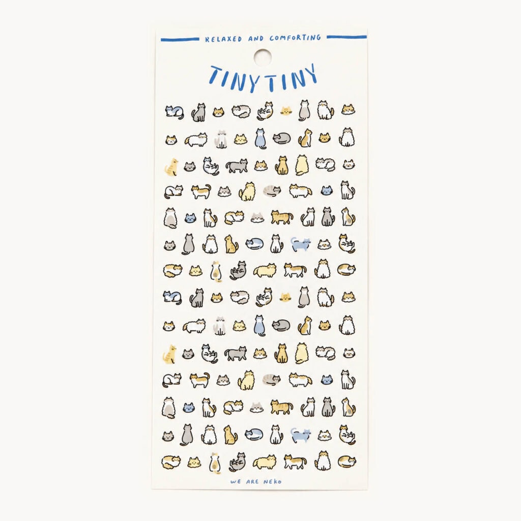 Naklejki do planera "Tiny Tiny – Koty" | Naklejki do bullet journal