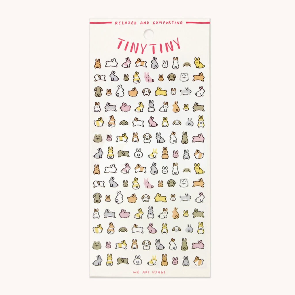 Naklejki do planera "Tiny Tiny – Króliki" | Naklejki do bullet journal