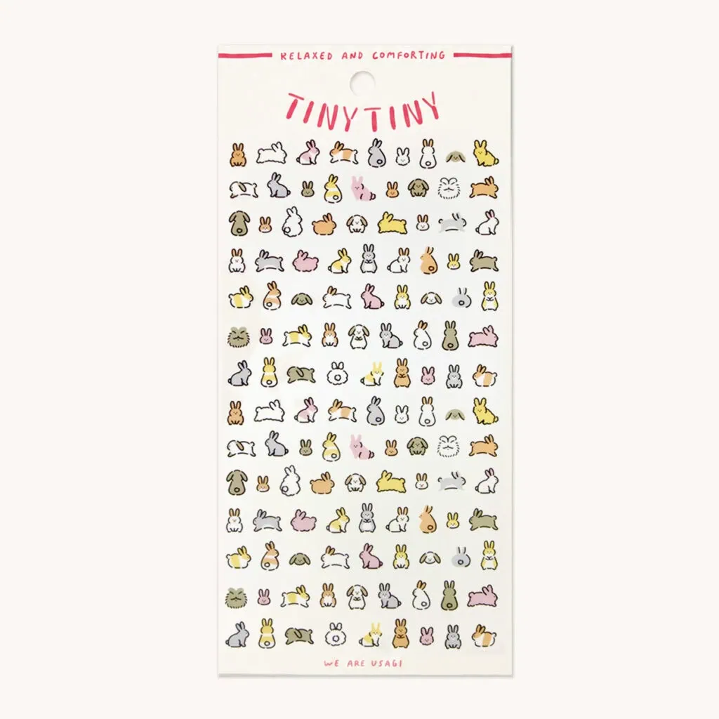 Naklejki do planera "Tiny Tiny – Króliki" | Naklejki do bullet journal