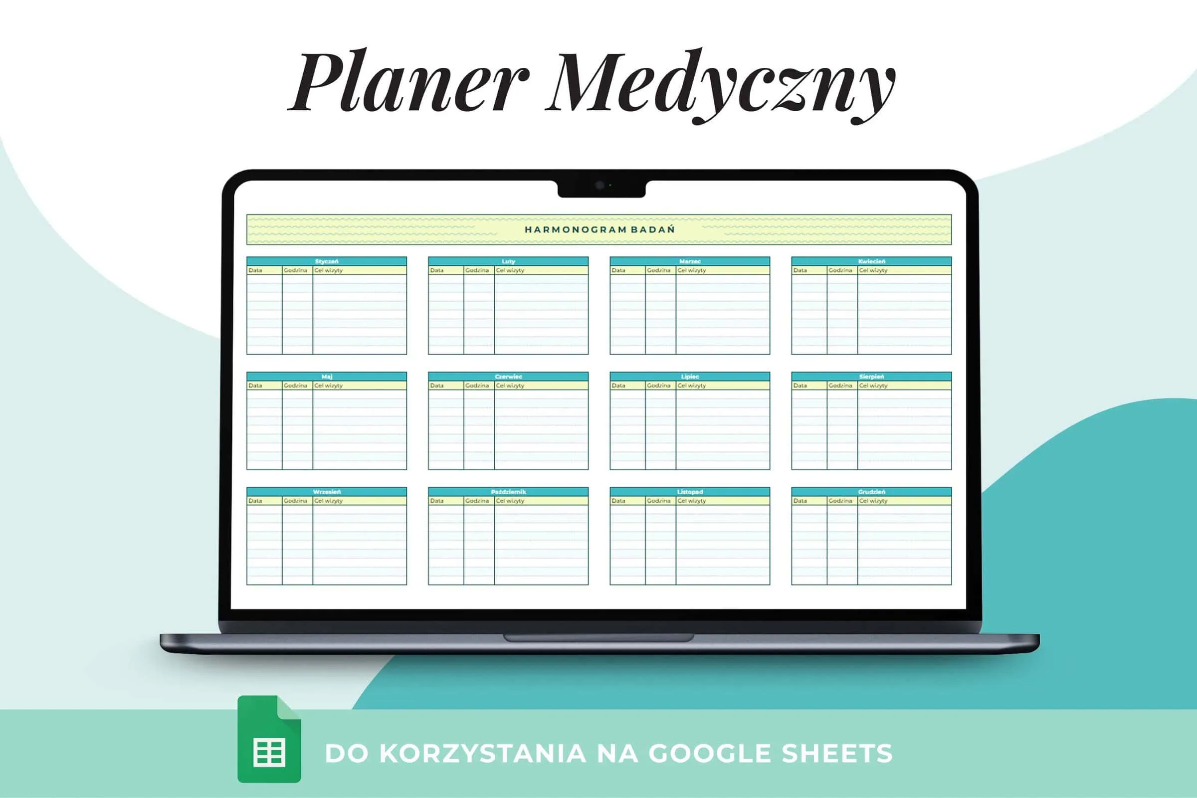 Planer Medyczny w arkuszu Google