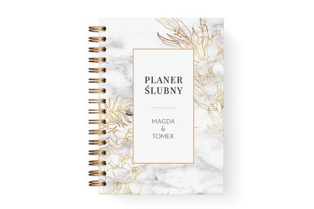 Planer ślubny oładka Marble