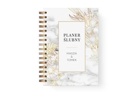 Planer ślubny oładka Marble