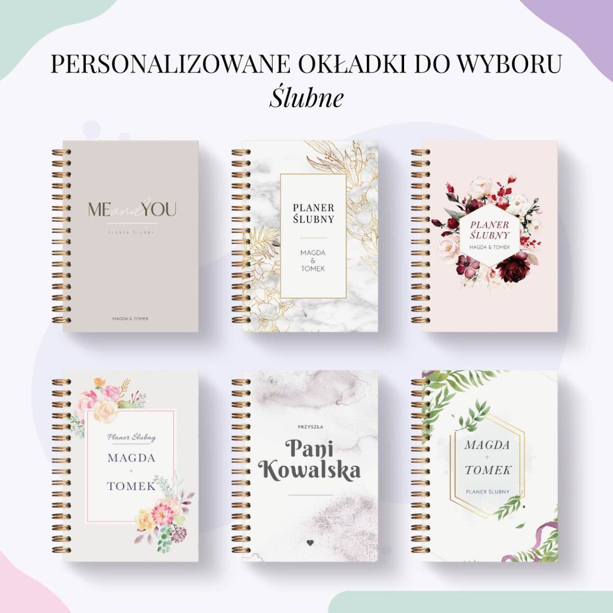 Personalizowane Planery ślubne
