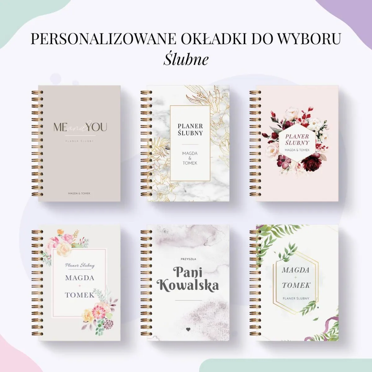 Personalizowane Planery ślubne