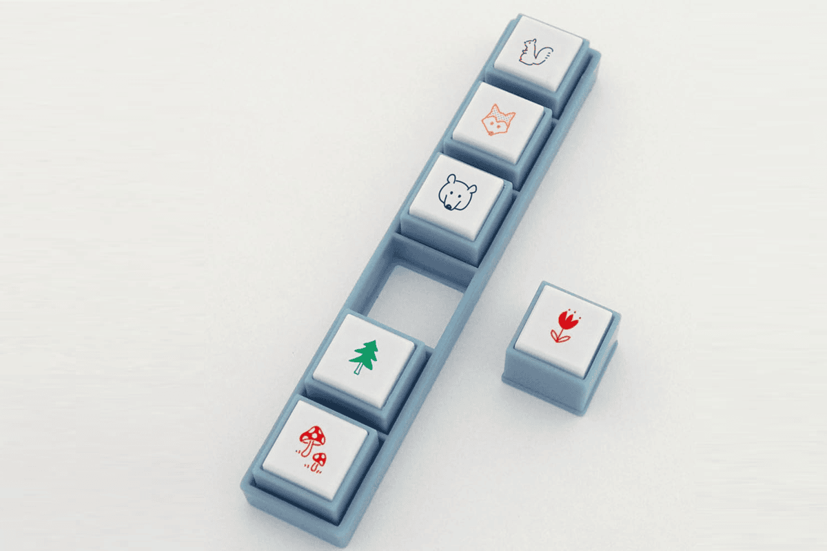 Stemple przyciskowe Kodomo No Kao - Leśne Zwirzątka