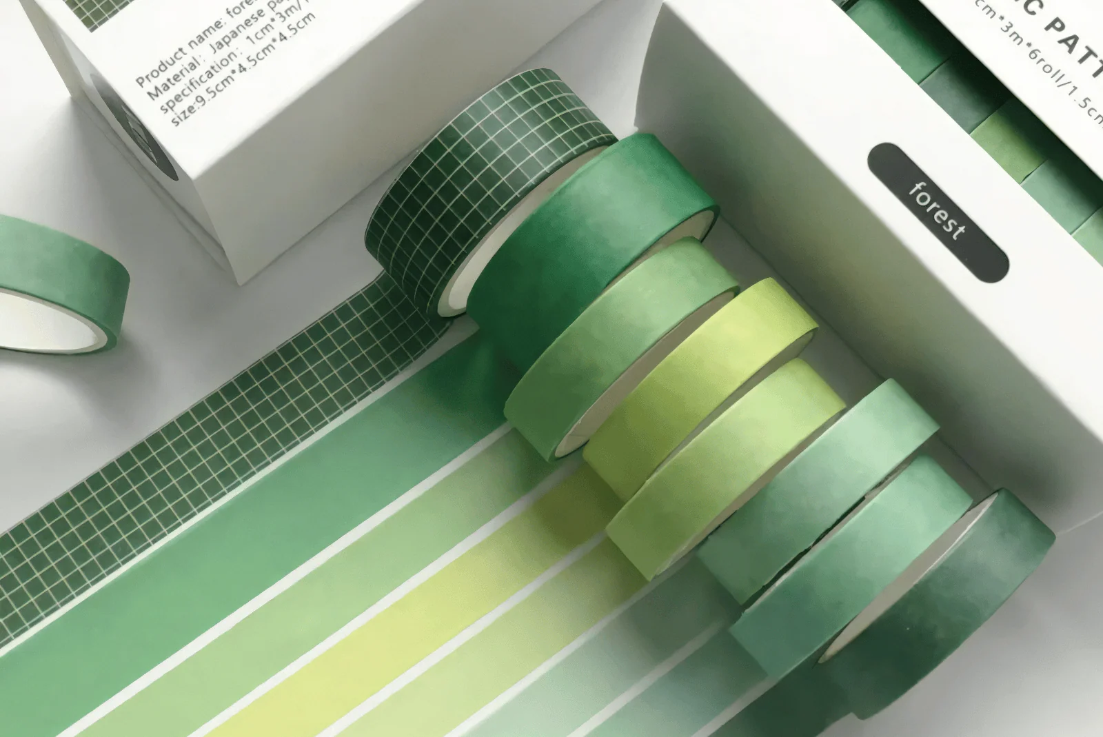 Taśma dekoracyjna - "Leśna zieleń"