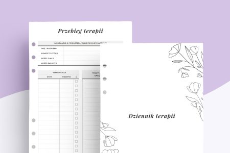 Dziennik terapeutyczny - wkład do organizera