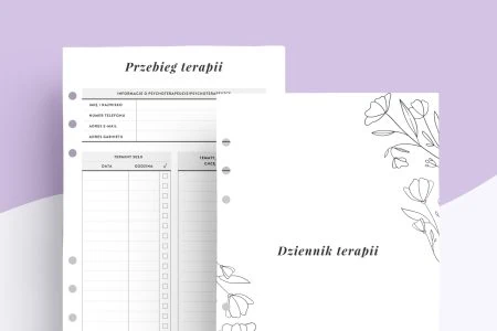 Dziennik terapeutyczny - wkład do organizera