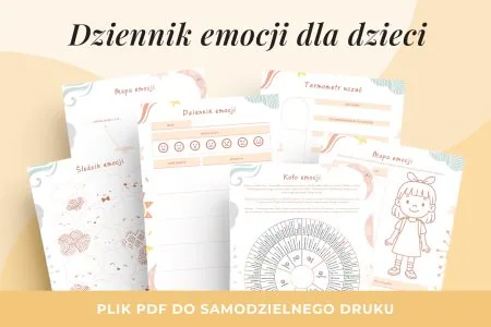 Koło emocji dla dzieci do druku