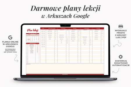 Plan lekcji online Arkusz Google