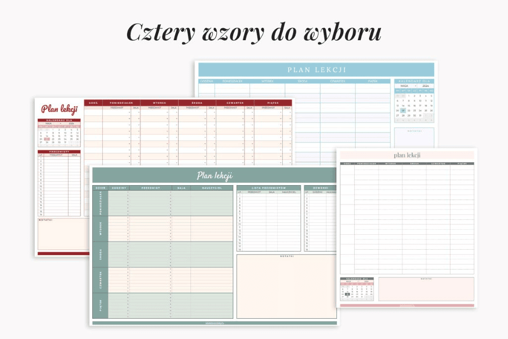Plan lekcji online w Arkuszu Google
