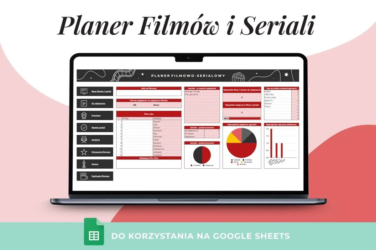 Planer filmów i seriali w Arkuszu Google