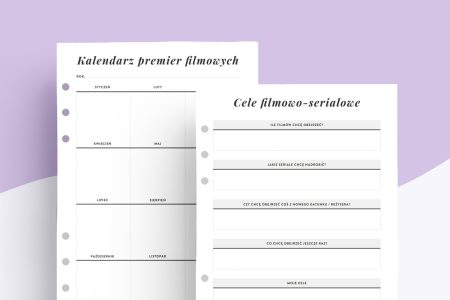 Plnaer filmów i seriali - wkład do organizera