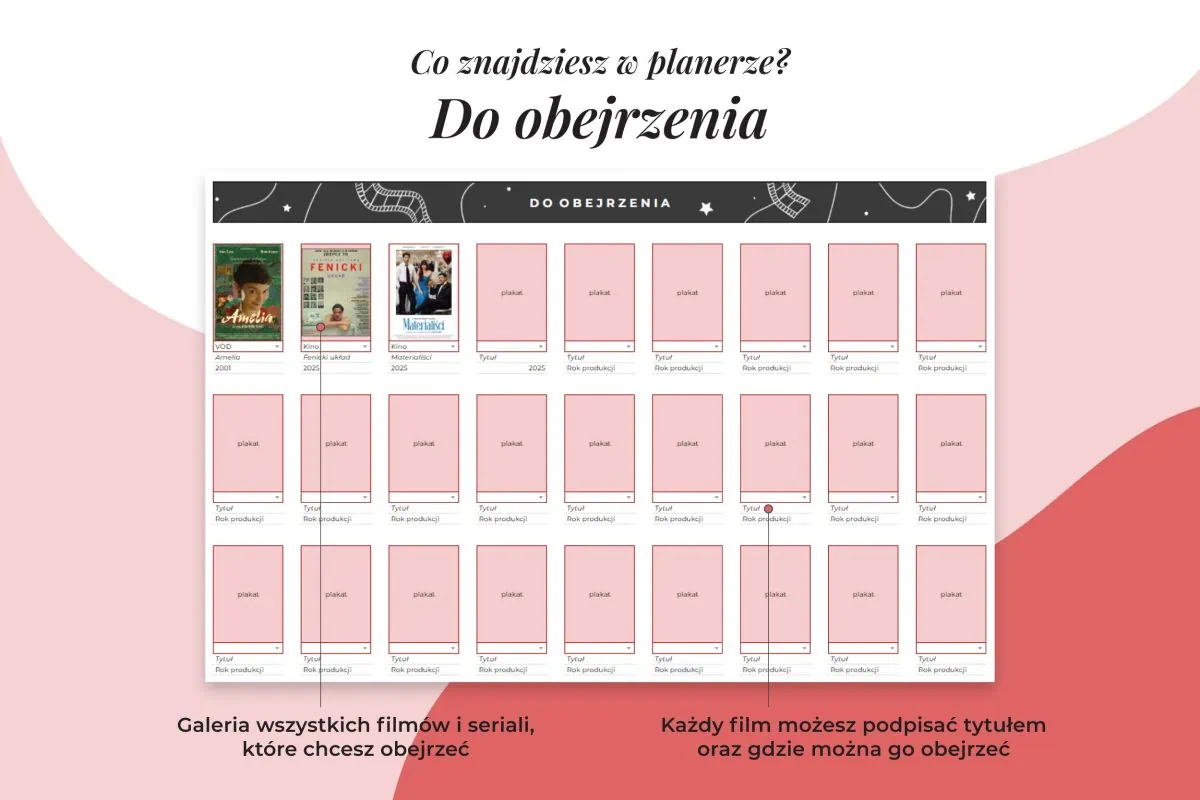 Planer filmów i seriali w Arkuszu Google - zakładka baza do obejrzenia