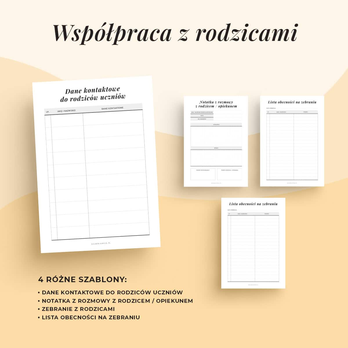 Teczka wychowawcy - współpraca z rodzicami