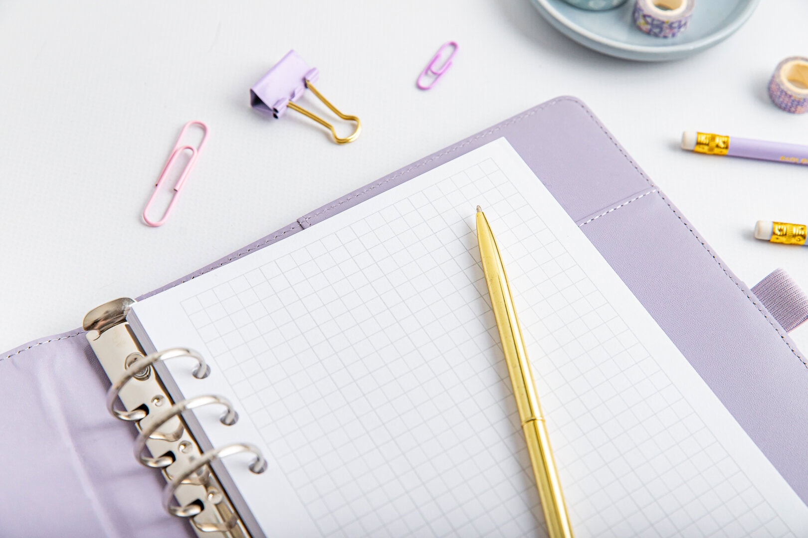 Wkład do organizera A5 w kratkę w organizerze