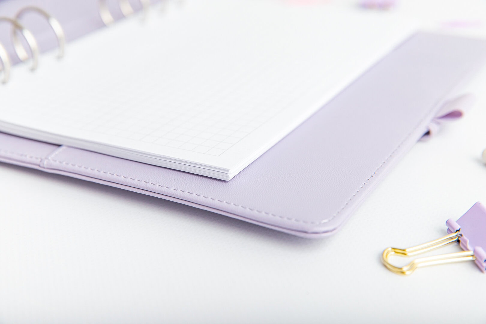 Wkład do organizera A5 kartki w kratkę w organizerze