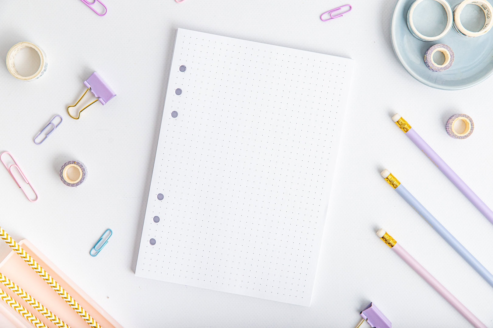 Wkład do organizera A5 – Kartki w kropki na notatki