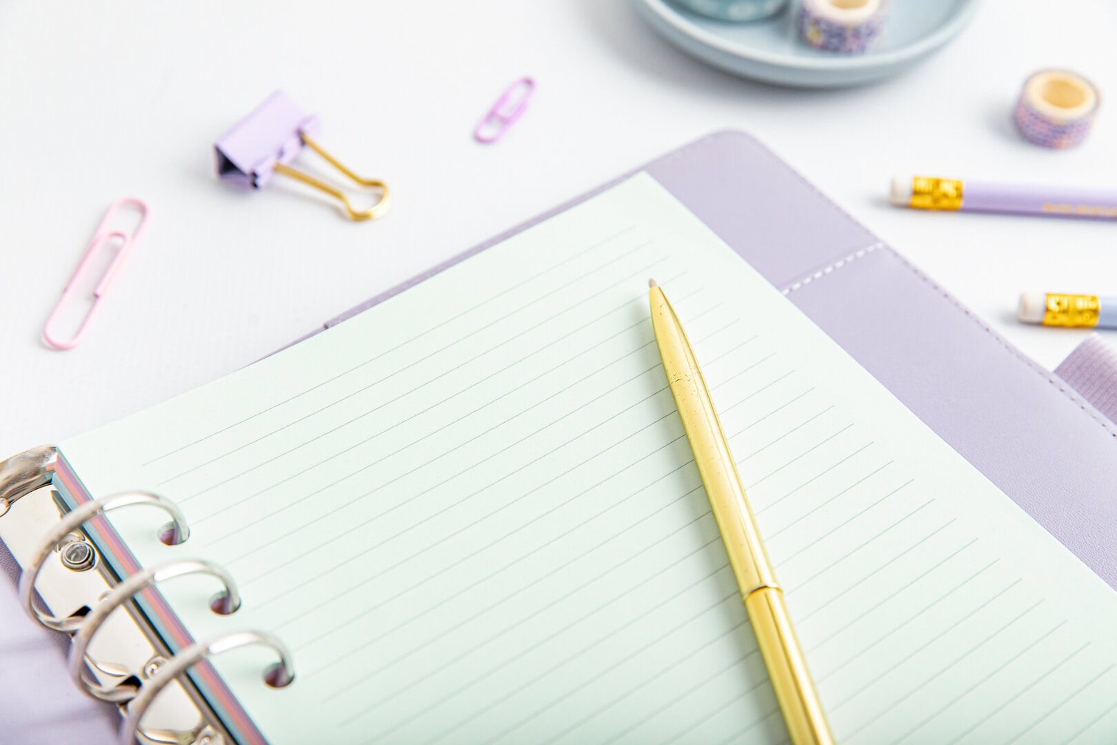 Wkład do organizera w linie kolor zielony