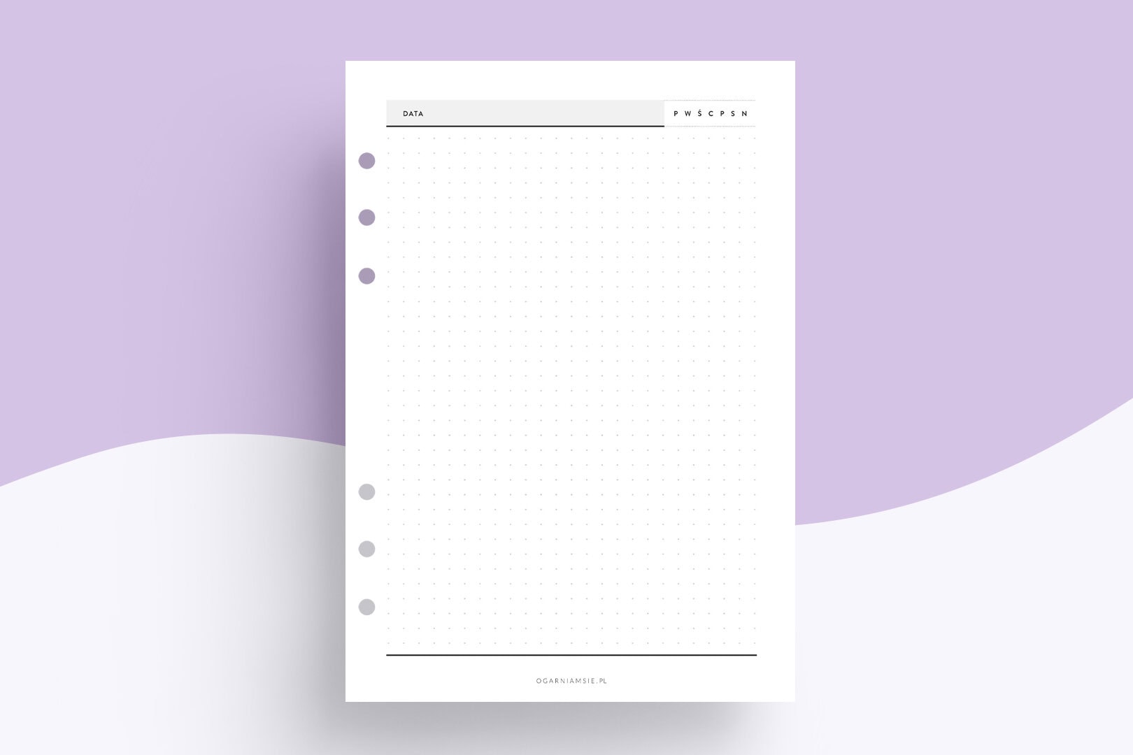 Wkład niedatowany - notatki na każdy dzień