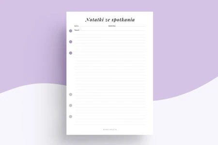 Wkład niedatowany - notatki ze spotkań