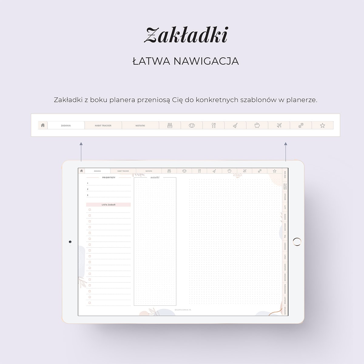 Digital Planer 2026 - nawigacja