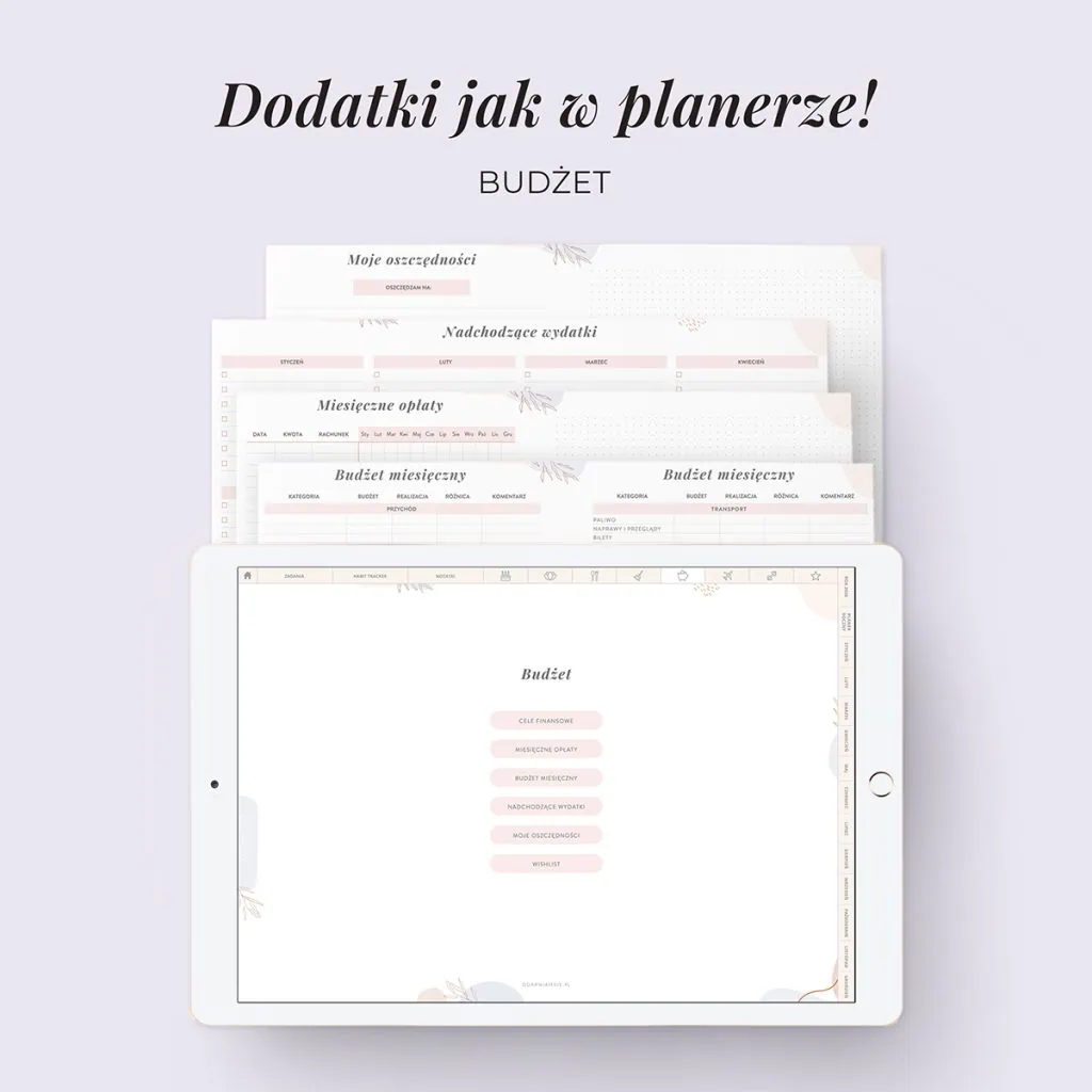 Digital Planer 2026 - zakładka budżet