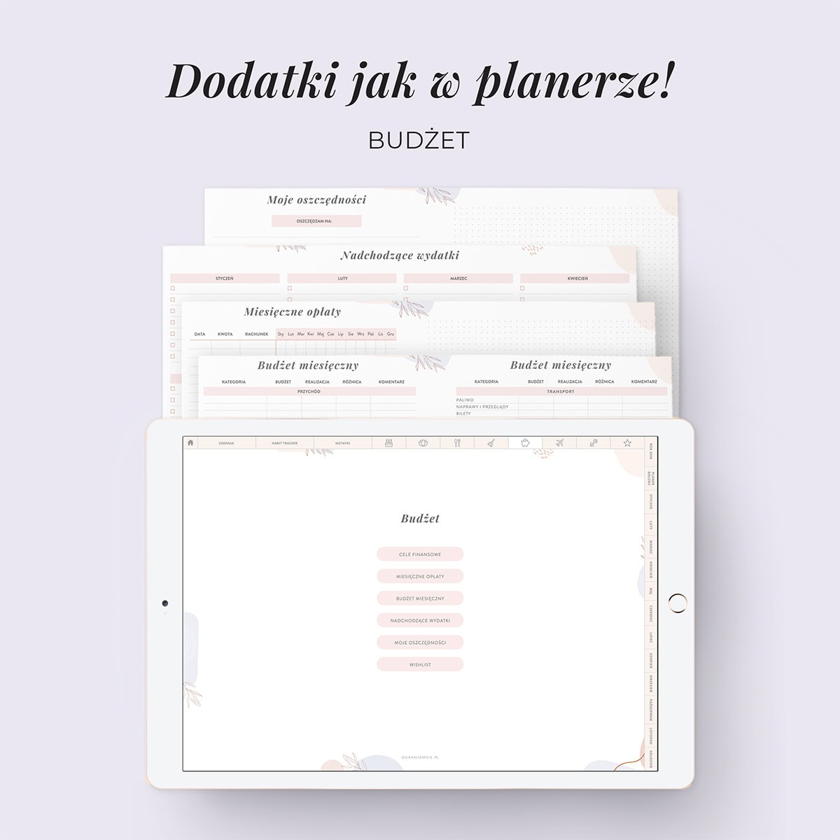 Digital Planer 2026 - zakładka budżet