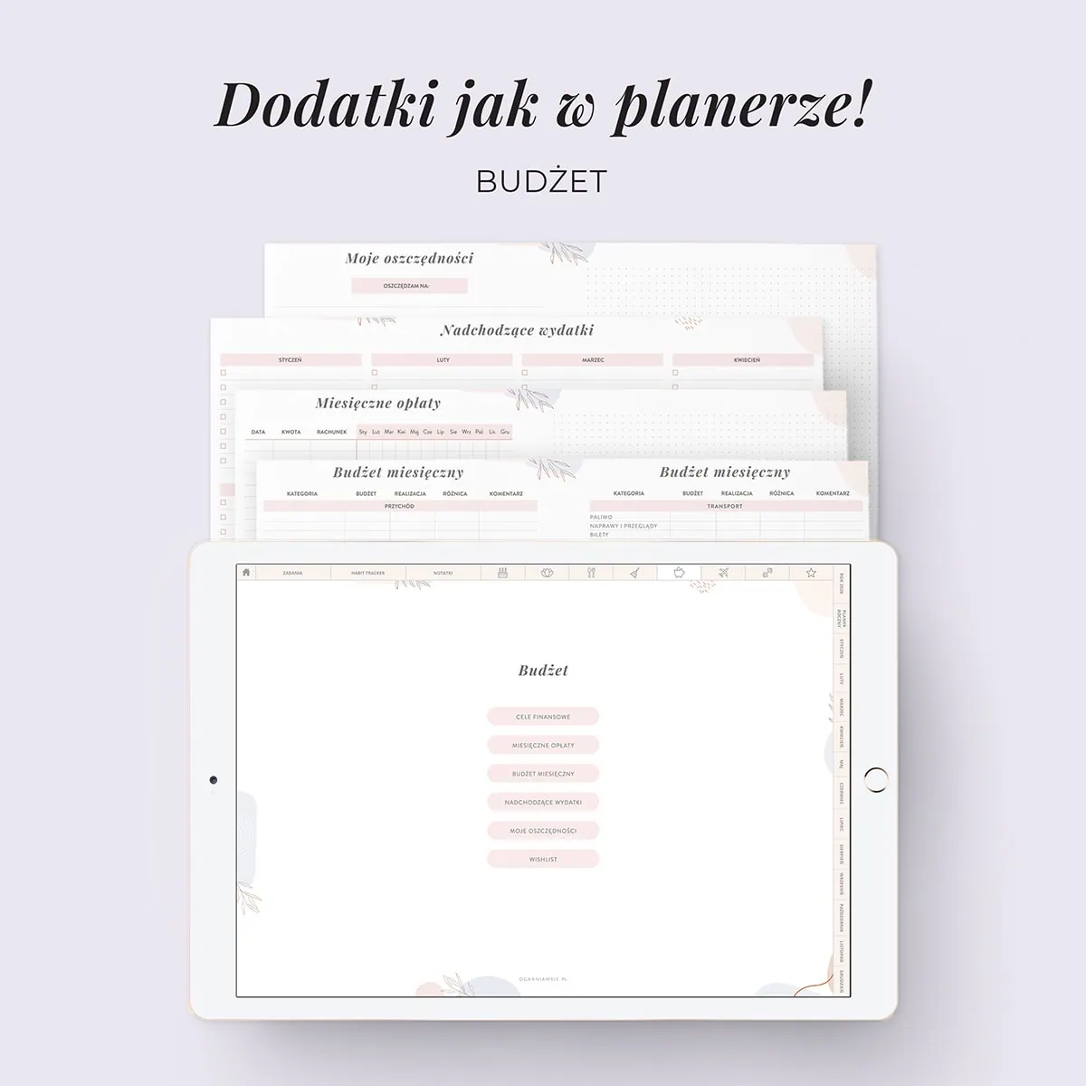 Digital Planer 2026 - zakładka budżet