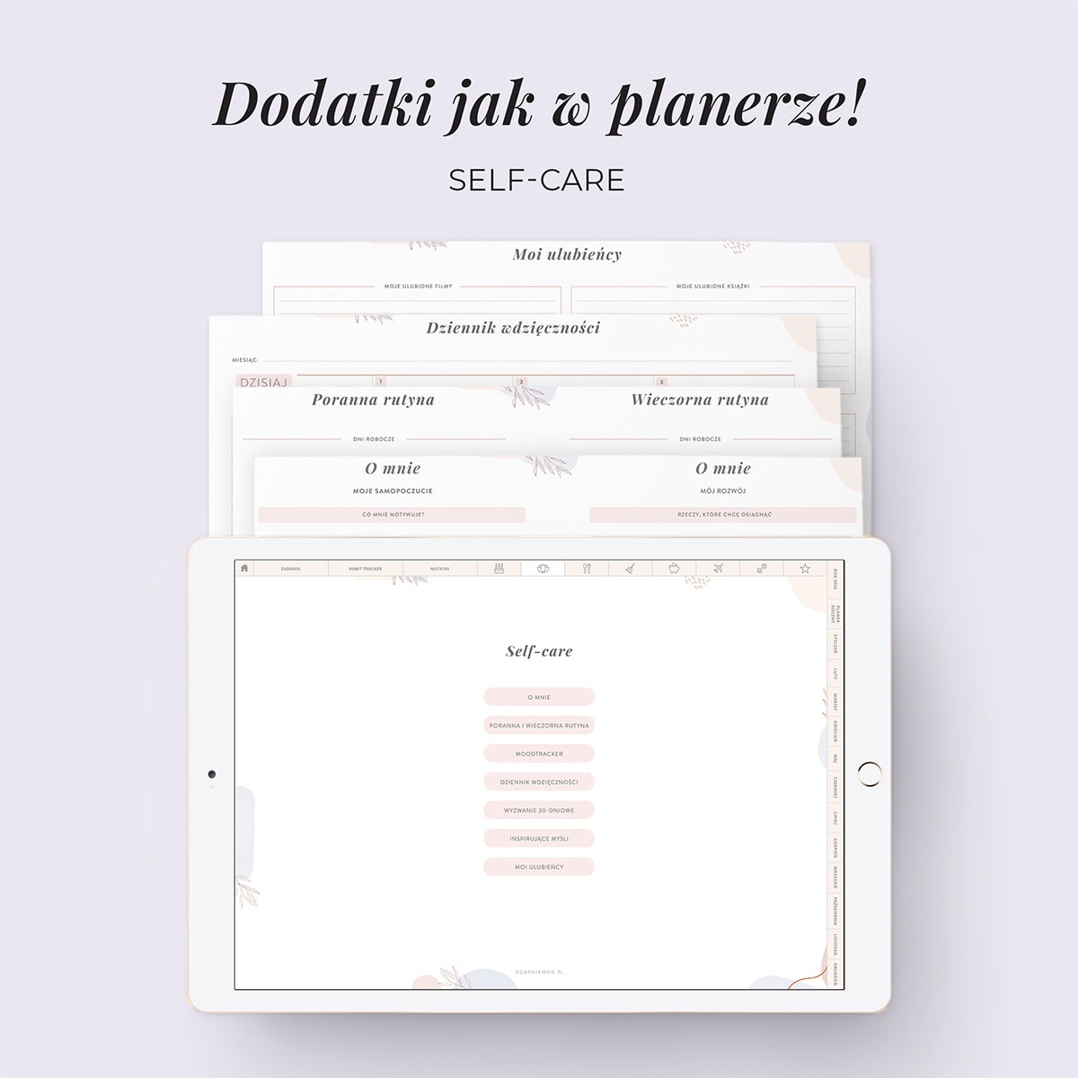 Digital Planer 2026 - zakładka selfcare