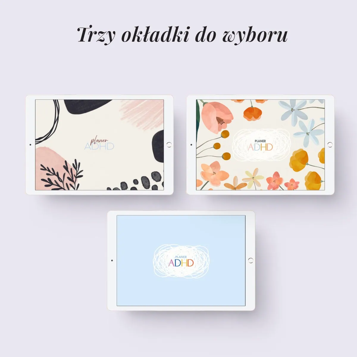 Digital Planer ADHD - okładki do wyboru