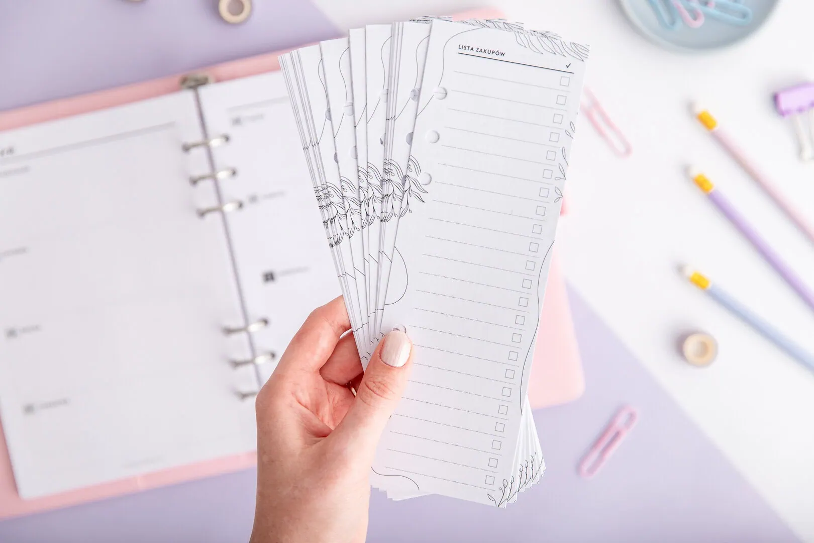 Lista zakupów - wkład do organizera