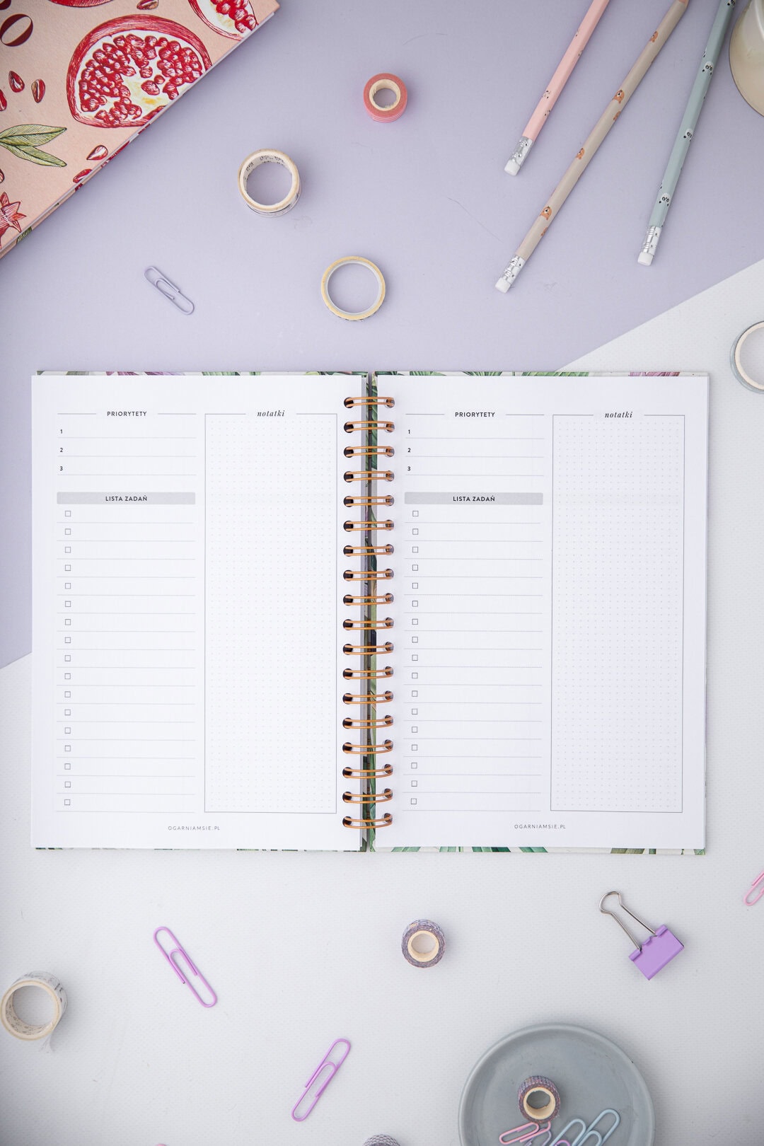 Planer 2026 w formacie B5 - lista zadań