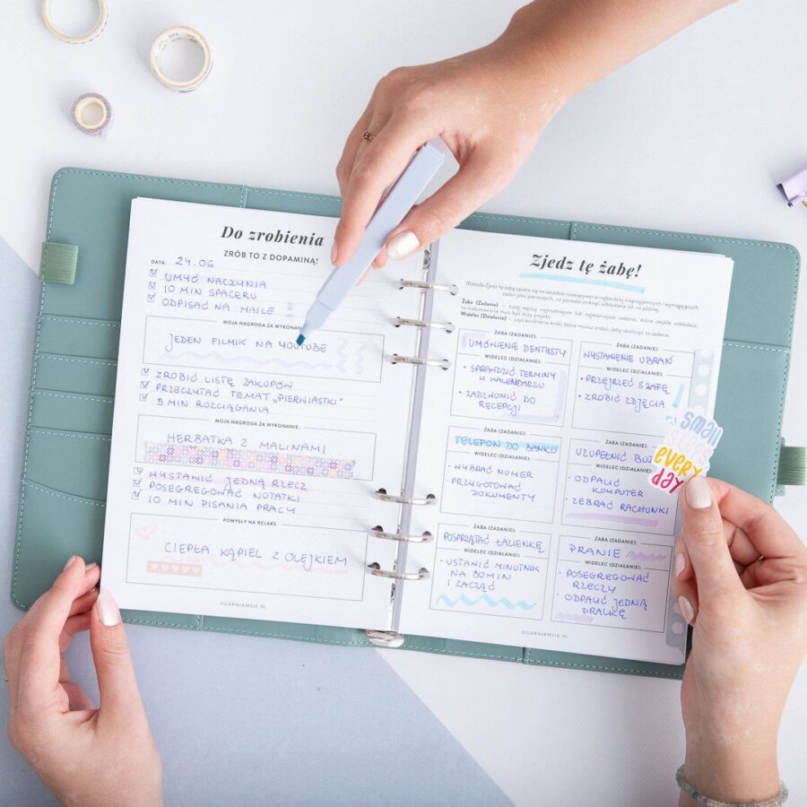 Planer ADHD - uzupełniony wkład do organizera