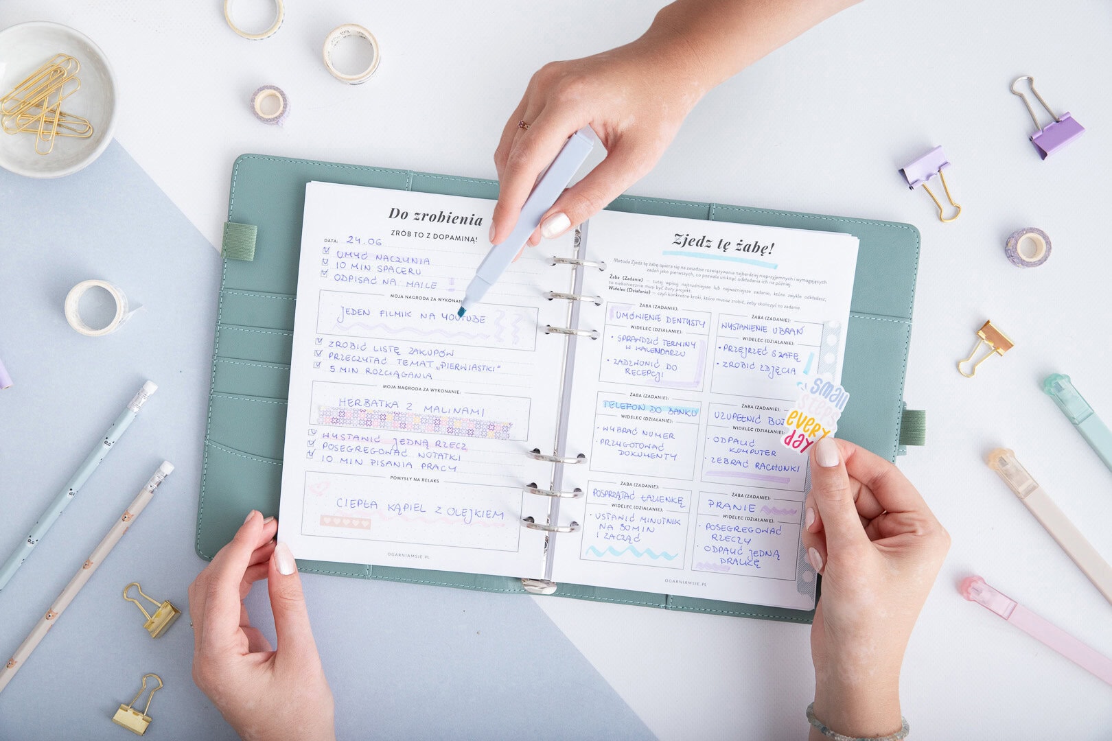 Planer ADHD - uzupełniony wkład do organizera